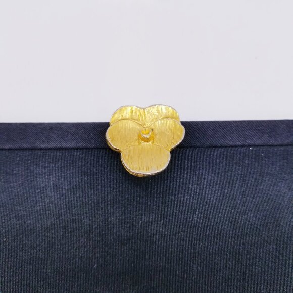 60s Vintage Extra Long Black Gaberdine Clutch - Picture 2 of 5